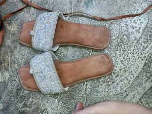 Embellished Flat Sandals