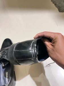 Men's Black Leather Dress Shoes