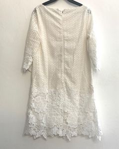 The Label Life Crochet White Lace Dress