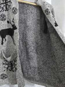 Cozy Reindeer Knit Cardigan
