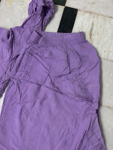 Purple Kurta Set