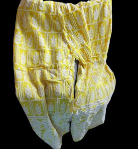 🆕 Vibrant Yellow Chikankari Kurta Set