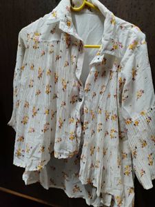 Floral Print Layered Shirt