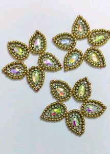 Patches Leaf Stone Multicolour Flower fancy 8 pie