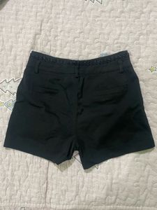 black mini shorts