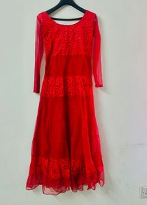 Red Floral Dress gown