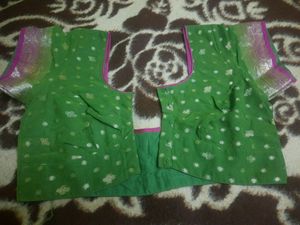 Pale Green Saree With Blouse