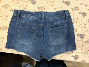 Blue y2k mini Denim Shorts
