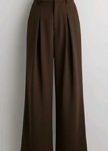 Wide Leg Black Trousers