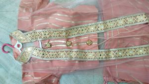 Readymade Lehnga With Choli &amp; Net Shrug