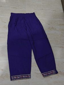 Beautiful Purple Embroidered Kurta Set