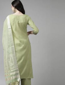 Indo Era Green Kurta Set ( Medium )