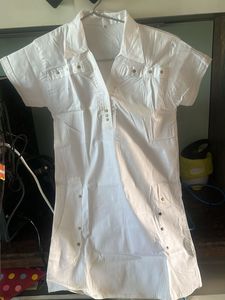 Chic White Shirt Dress
