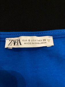 Vibrant Blue Square Neck Crop Top
