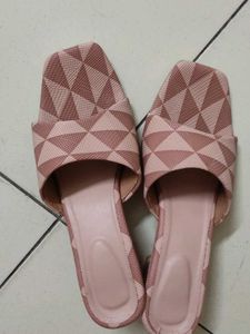 Pink Patterned Flats