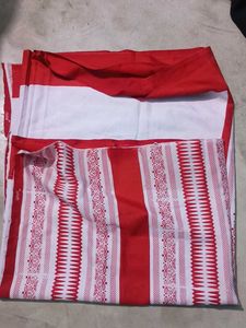 Sharda Missionary Schol Saree – Red & White Sare