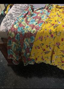 Bohemian Floral &amp; Ruffled Skirts combo of 3