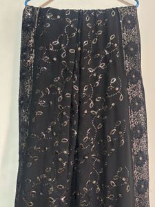 Black Sequined Saree