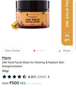 Pilgrim 24K Gold Facial Mask