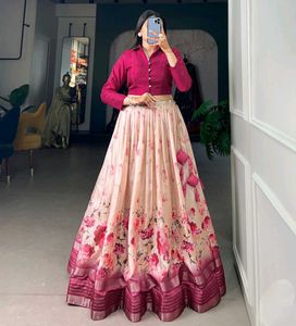 Beautiful Floral Lehenga Choli Set