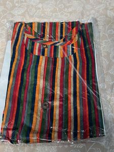 Vibrant Striped Kurta with buttons