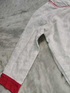 Self designed white kurta ♥️