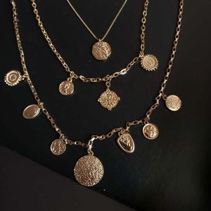 Combo Of Layered Coin Pendant Necklace