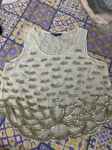 Embellished Sleeveless Top