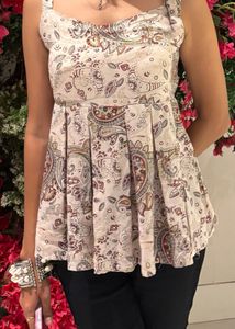 Paisley Print Peplum Kurti