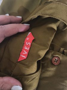 Elegant olive top with Unique Sleeves buy1get2free