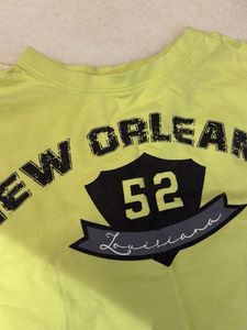 Lime Green "New Orleans 52" Crop Top