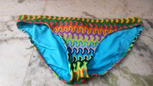 Vibrant Patterned Bikini Bottom