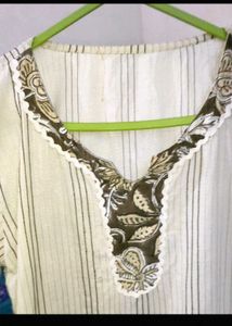 Front Thread Work Kurti