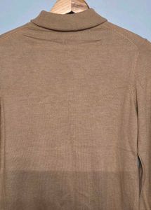 Tan Turtleneck Sweater