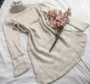 Original Zara Cozy Turtleneck Sweater Dress