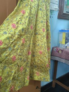 new yellow etnic gown for party wear