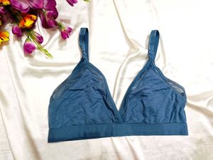 🇳🇿💫🎀Blue Mesh Triangle Bralette