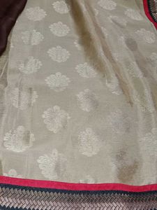 Beautiful Saree With Stitched Blouse