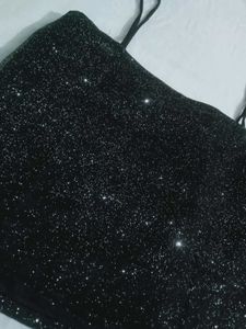 Sparkly Black Camisole Top