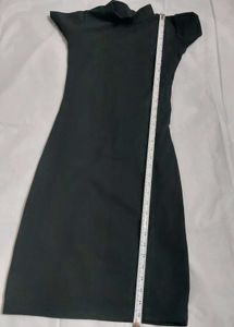 Classic Black Mock Neck Dress