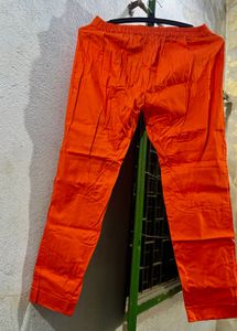 Cotton Orange Trouser
