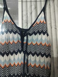 Striped Knit Midi Dress
