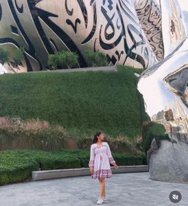 white fit and flare dress