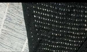 Chic Black Crochet Top