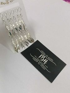 6 earrings combo set Silver Tassel Earring