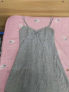 🌸Cute Grey Printed Summer Dress🍂
