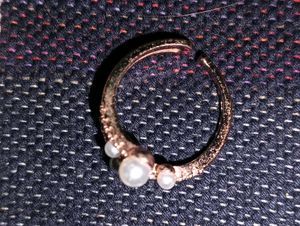 Pearl &amp; Crystal Accented Ring