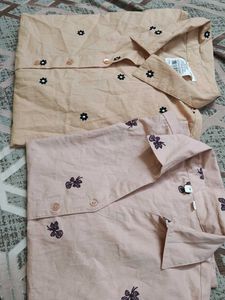 Embroidered Cotton women shirt (2 pcs)
