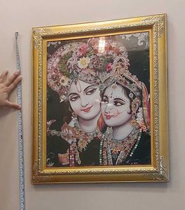 Elegant Radha Krishna Framed Art