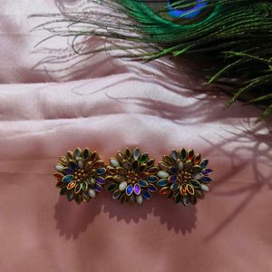 Boho Hair Clips Set - Multicolo